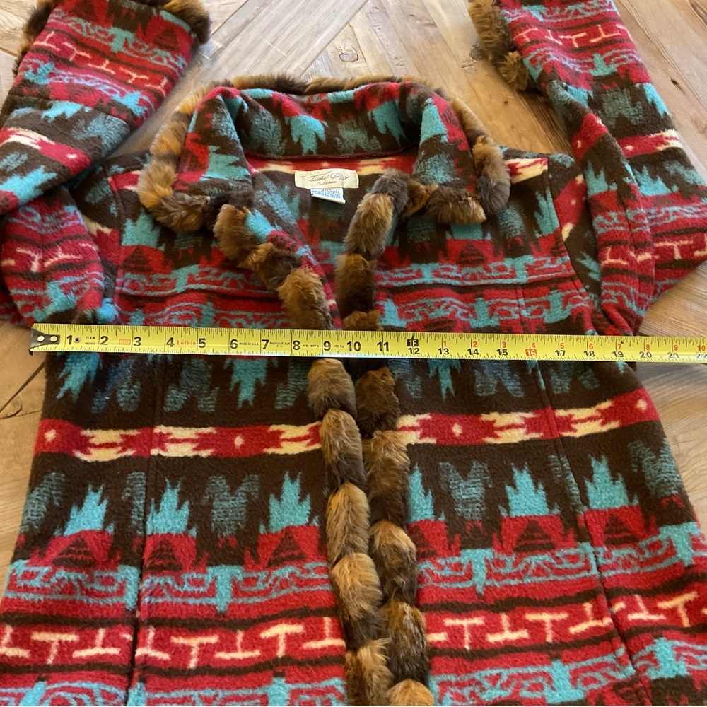 Tasha Polizzi Collection‎ Southwestern Faux Fur Trim Jacket - Picture 6 of 7